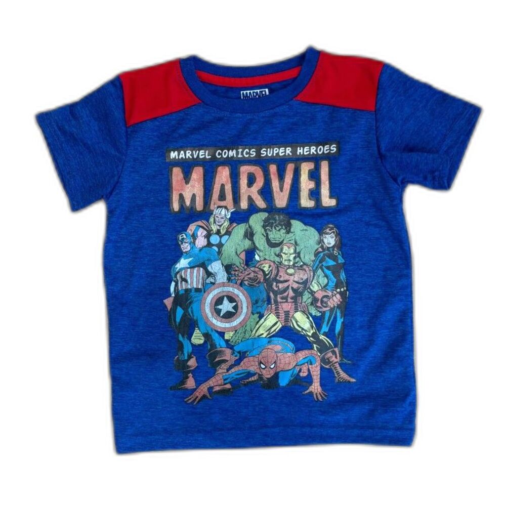 ✨ Authentic Marvel Comics Super Heroes Colorblock Toddler Tee